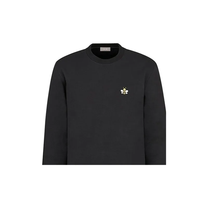 DIOR Kaws Bee Logo Crewneck Sweatshirt-4
