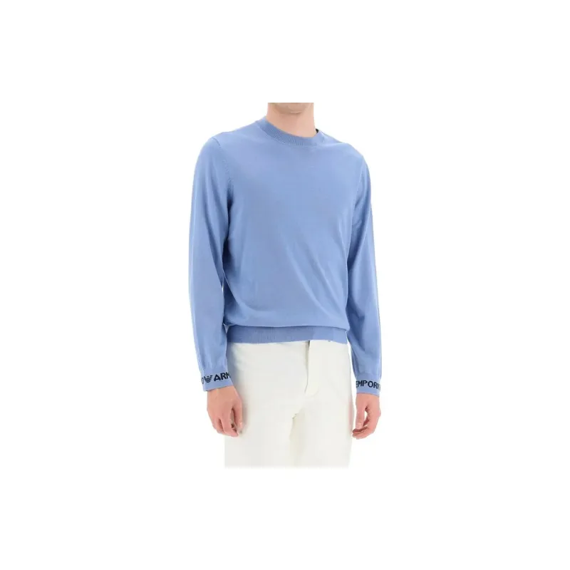 EMPORIO ARMANI Sweaters Men Sapphire Blue-2
