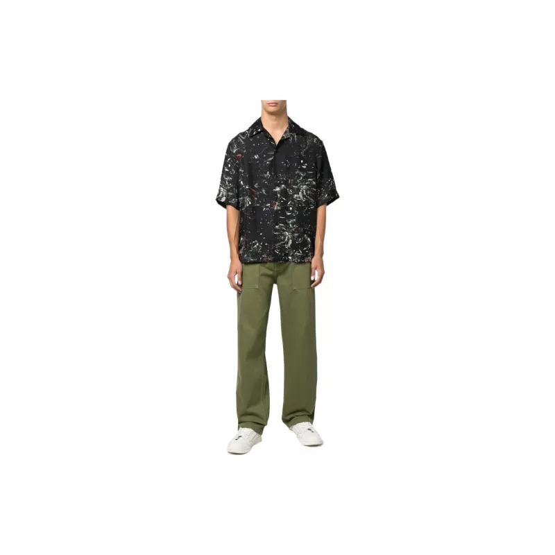 AMIRI Paint Splatter Bowling Shirt-1
