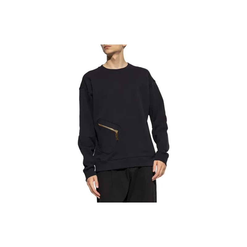 MOSCHINO Zip Pocket Crewneck Sweatshirt-2