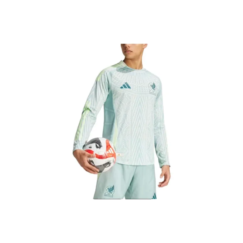 Adidas Free Shipping With AdiClub Mexico 24 Long Sleeve Away Authentic Jersey-4