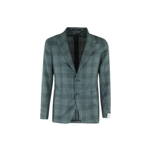 Tagliatore Business Suits Men Blue/Green