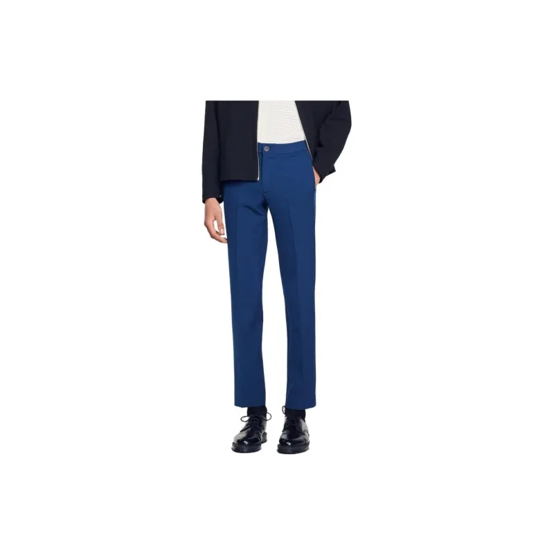 Sandro Suit Trouser Men's Blue Gray-1