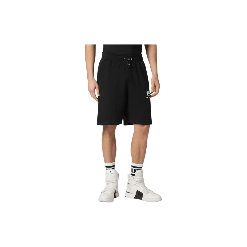 PHILIPP PLEIN FW23 Sports Shorts Men's Black-3