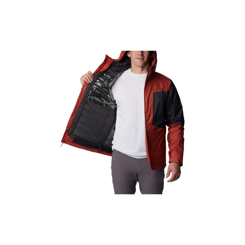 Columbia Waterproof And Breathable Windbreaker Jacket Men's Red-5