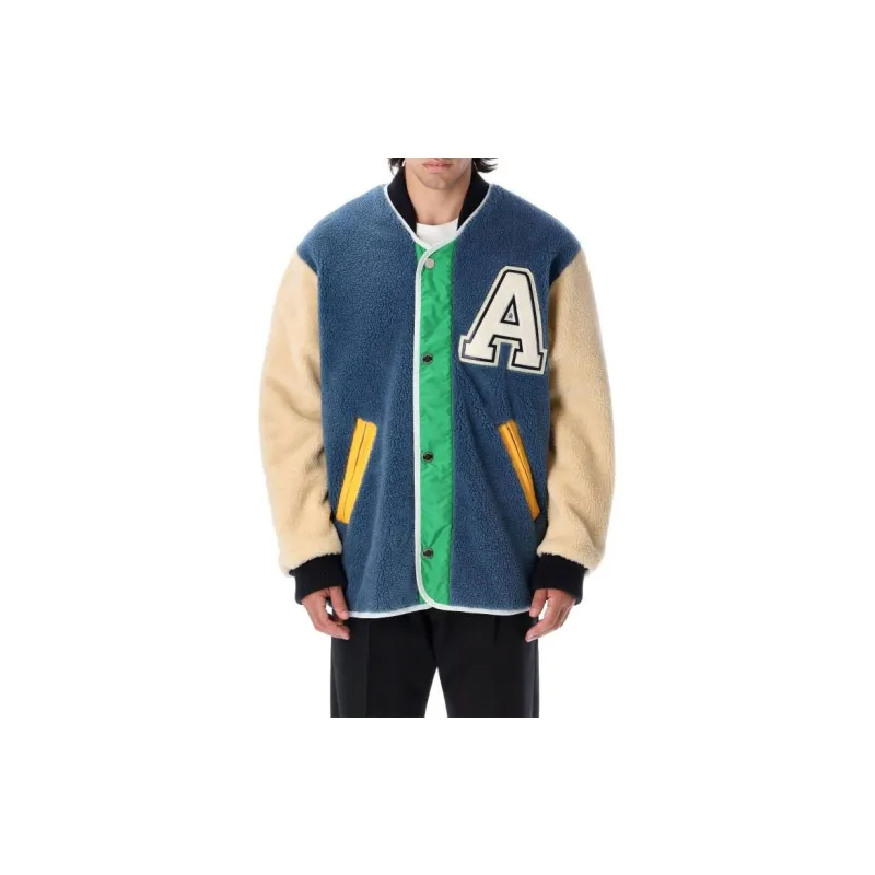 AMBUSH Color-Block Buttoned Fleeced Jacket-2