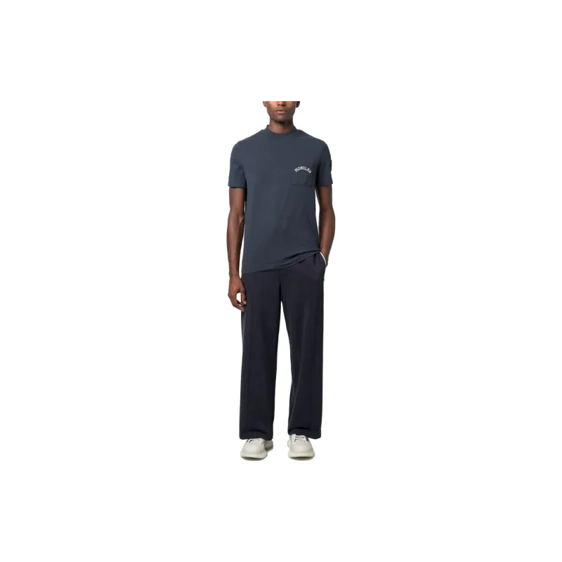 Moncler T-Shirts Men Navy Blue-1