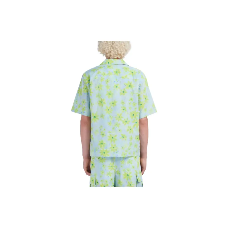 MARNI Floral Print Short Sleeved Shirt-4