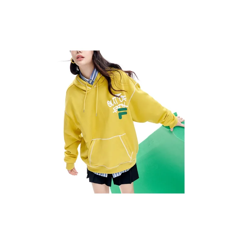 FILA FUSION TOKYO STUDIO Sweatshirts Unisex Maneffi Yellow-2