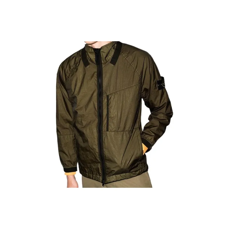 STONE ISLAND Jackets Men Olive Green-1