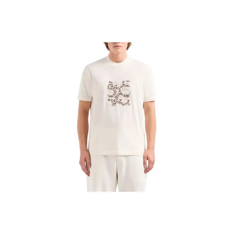 EMPORIO ARMANI T-Shirt Unisex Ecru-3