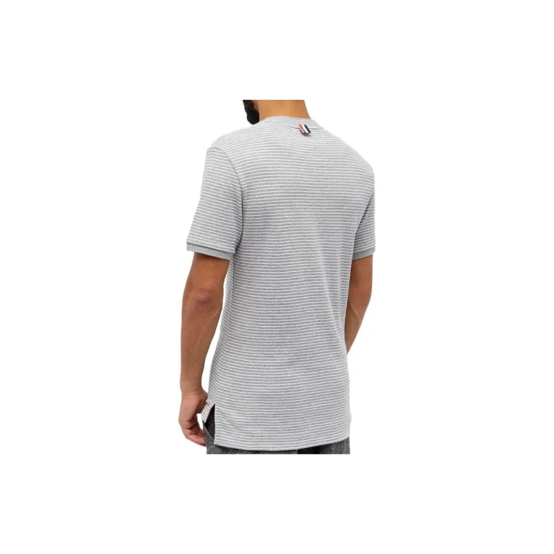 THOM BROWNE Pinstripe Pattern Crewneck T Shirt-2