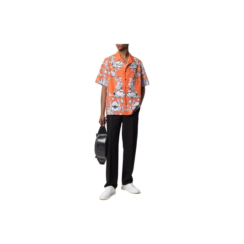 Valentino Shirts Men Orange-1