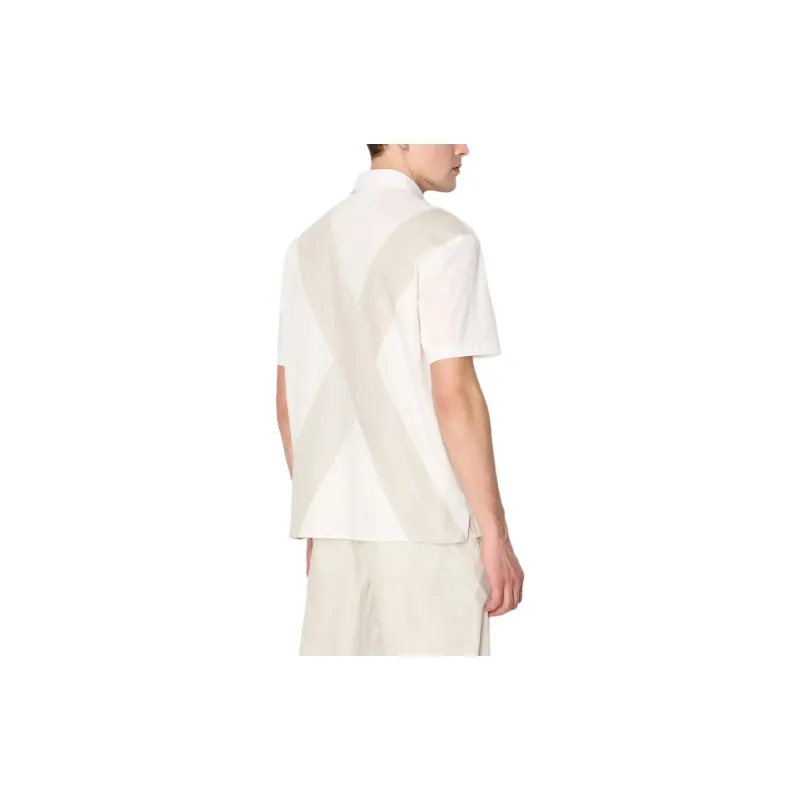 ARMANI EXCHANGEAE SS23 Shirt Men's White Gray-2