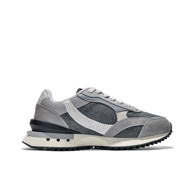 Kappa Non slip Lightweight Low Top Running Shoes Unisex Gray-1