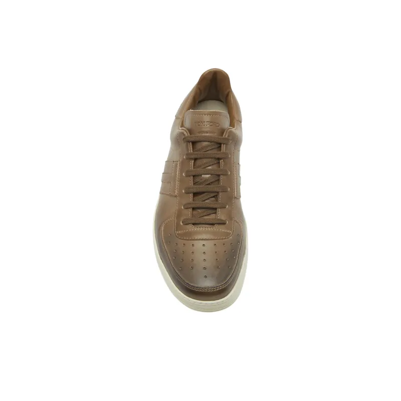 TOM FORD Radcliffe Low Top Skateboard Shoes Men's Dark Brown-3