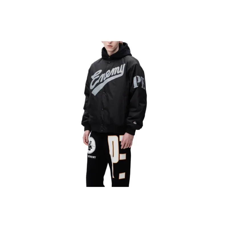 NEIGHBORHOOD X Public Enemy X Majestic Baseball Jacket-2