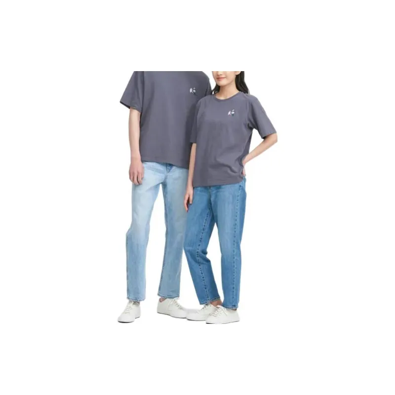UNIQLO x POP MART T Shirt Unisex Dark Gray-2