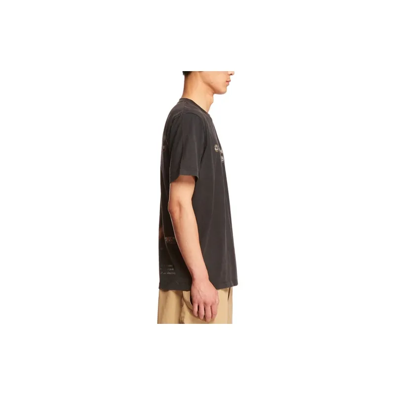 OFF WHITE Logo Print Cotton T shirt-4