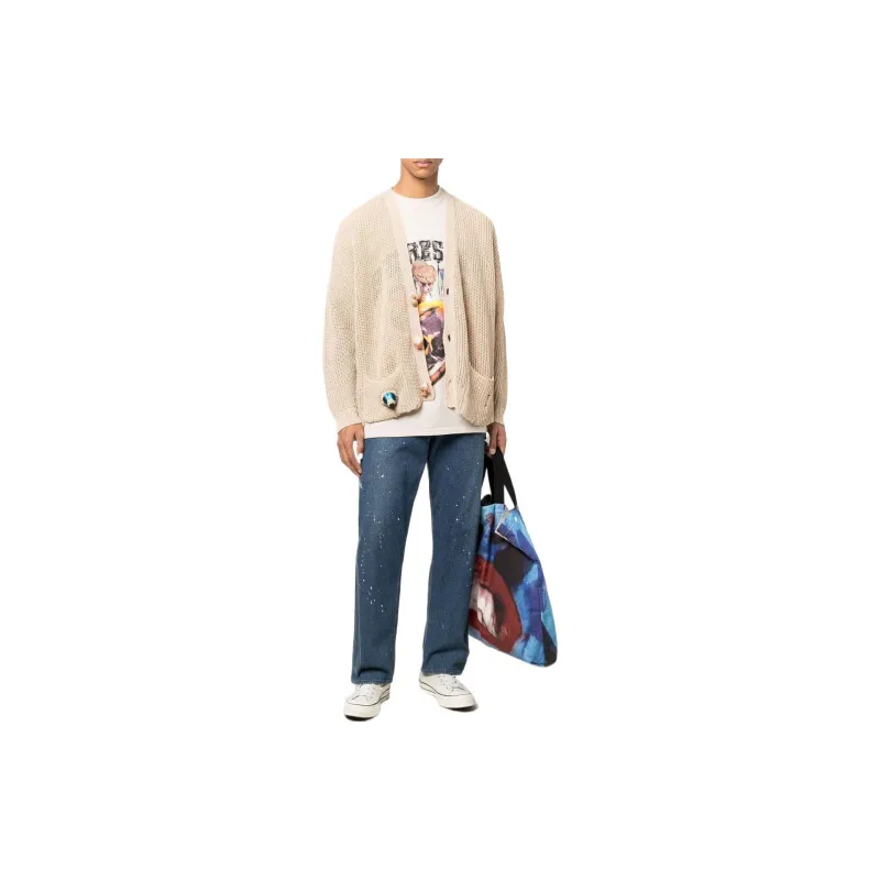 Doublet Knitwear Men Beige Yellow-1