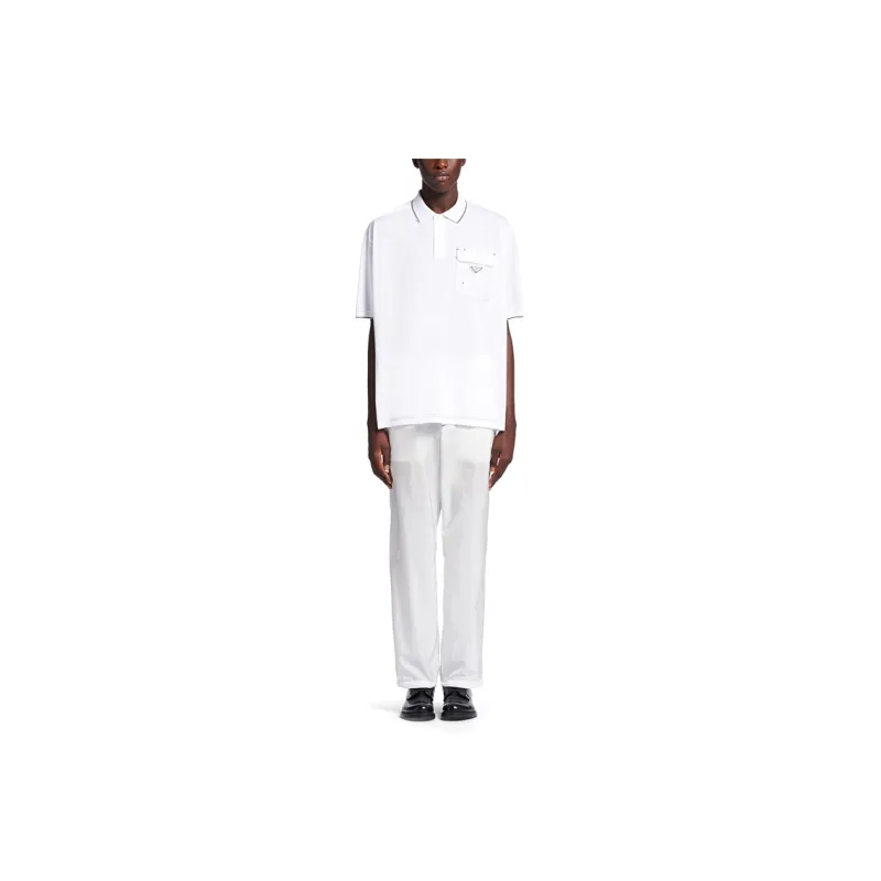 PRADA SS22 Polo Shirt Men's White-2