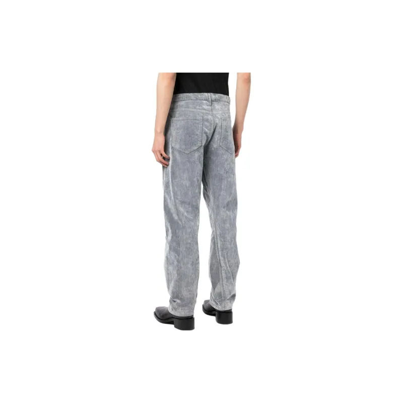 TRUSSARDI Bleached-effect Straight-leg Jeans-1