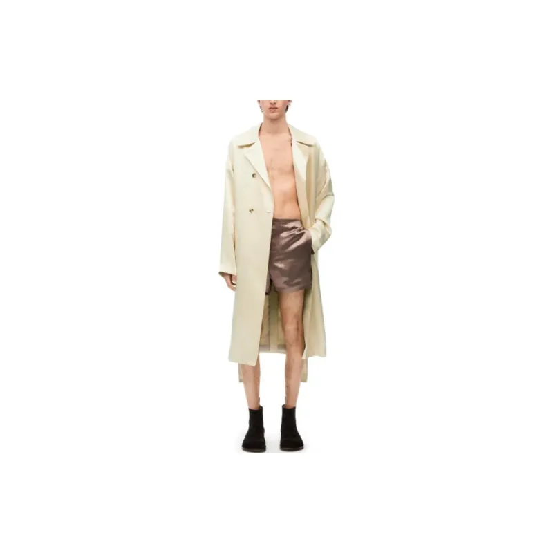 LOEWE Trench Coats Men Linen Original-2