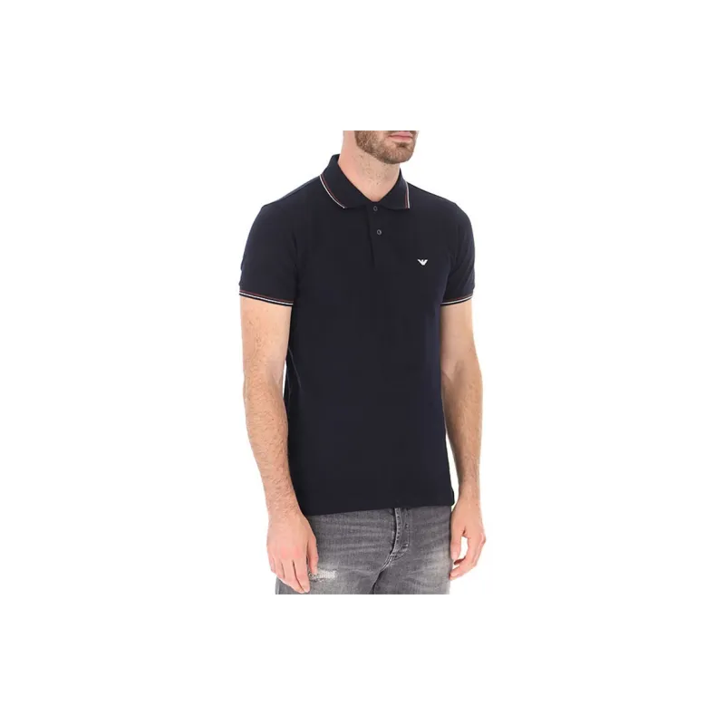 EMPORIO ARMANI Logo Detailed Short Sleeved Polo Shirt-3
