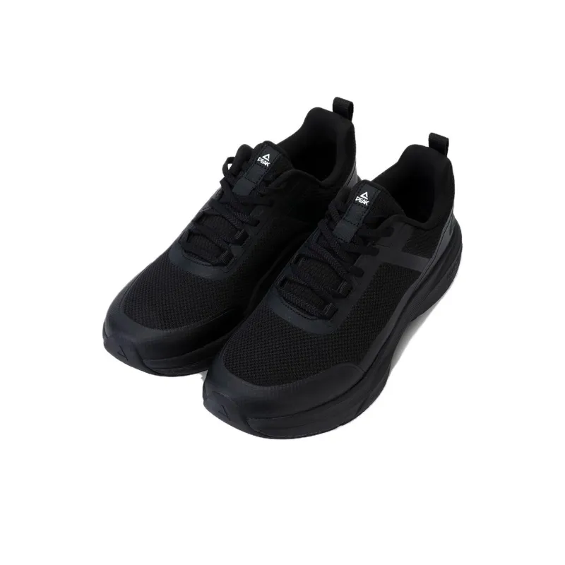 PEAK China Chic Cushioning Anti Slip And Wear Resistant Support Lightweight Low Top Casual Running Shoes Men's Black-3