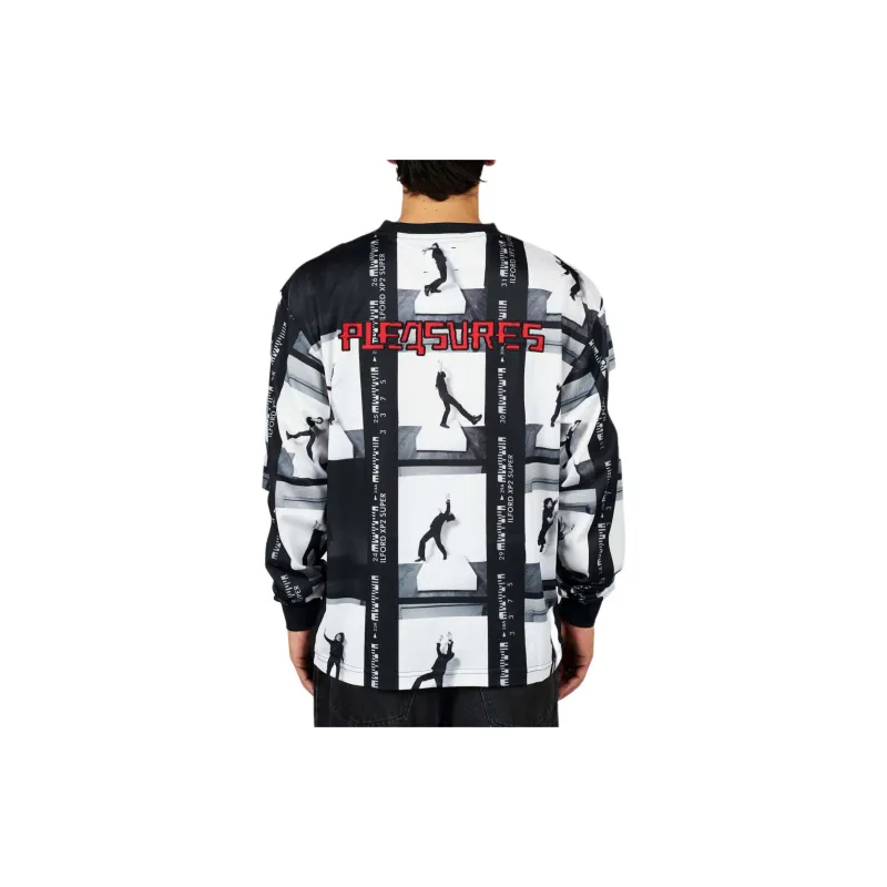 PLEASURES x The Faint SS24 Soccer Jersey Men's White-3
