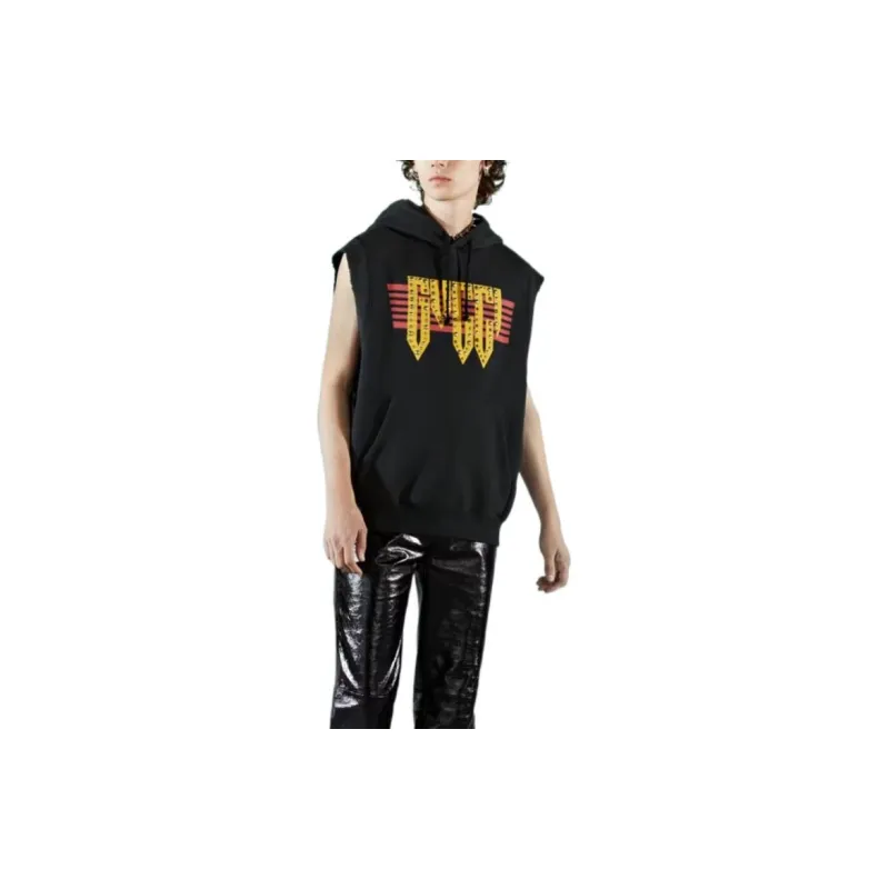 GUCCI Cotton Jersey Sleeveless Sweatshirt-2