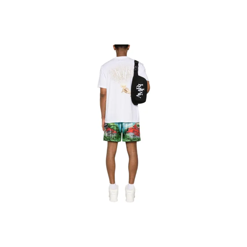 AMIRI Crystal Champagne T Shirt-2