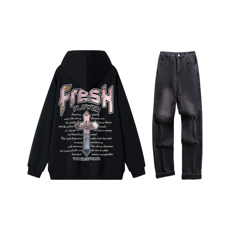 VniVerseVClub Sweatshirt Set Unisex-9