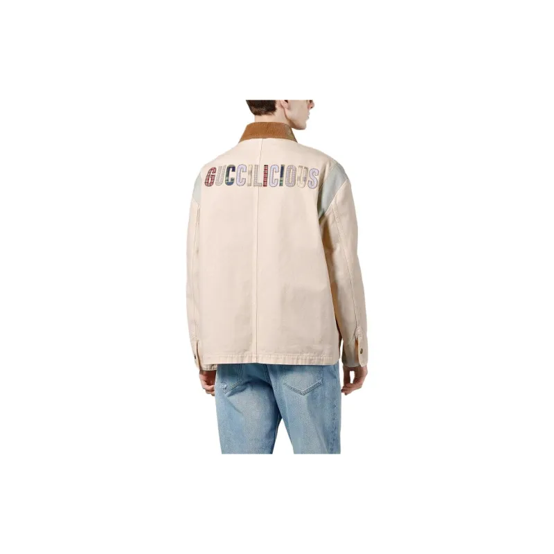GUCCI SS23 Denim Jacket Men's Pink-2