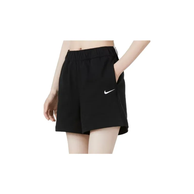 Nike Casual Sportswear Unisex Set Beige Top+Black Shorts-5