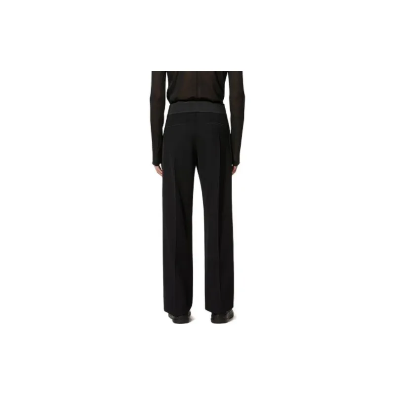Valentino High Waist Straight Leg Trousers-3