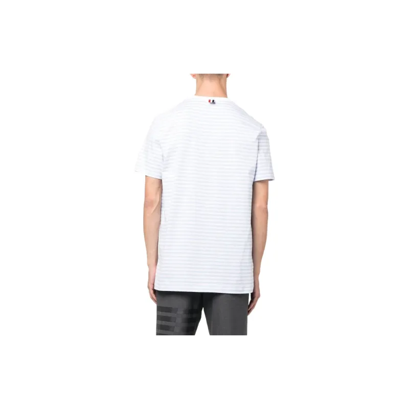THOM BROWNE Stripe Printed Crewneck T Shirt-3