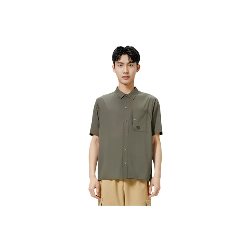 Skechers Polo Shirt Men's Mushroom Brown-3