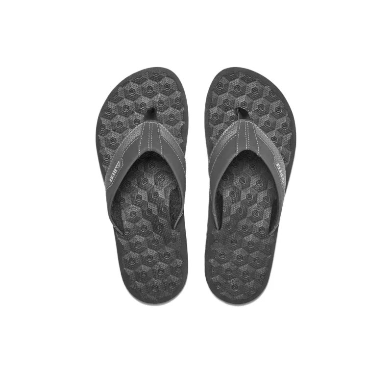 REEF Odor-Resistant Flip Flops Men's Dark Gray-4