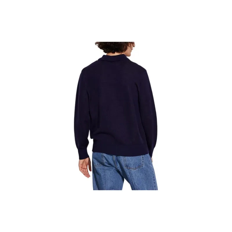COACH Sweaters Men Marine Blue-2