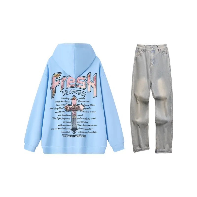 VniVerseVClub Sweatshirt Set Unisex-29