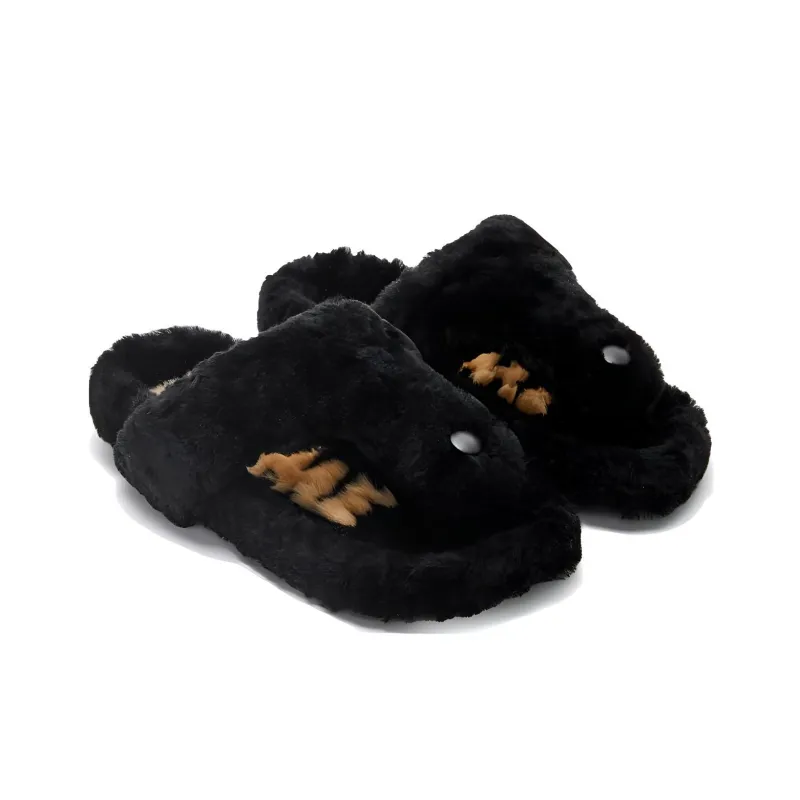 LOEWE Ease Shearling Flip Flops-2