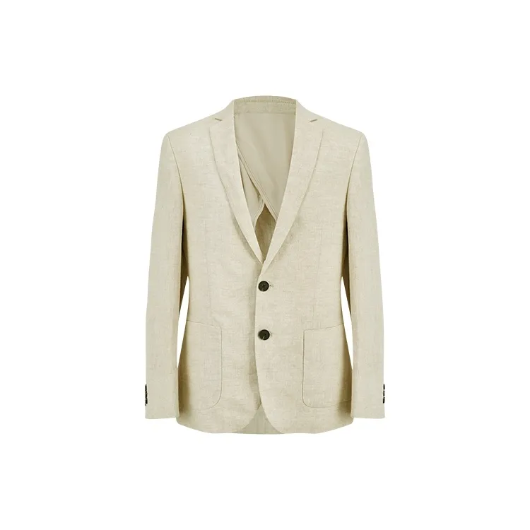 URBAN REVIVO Business Suit Men's Light Khaki-1