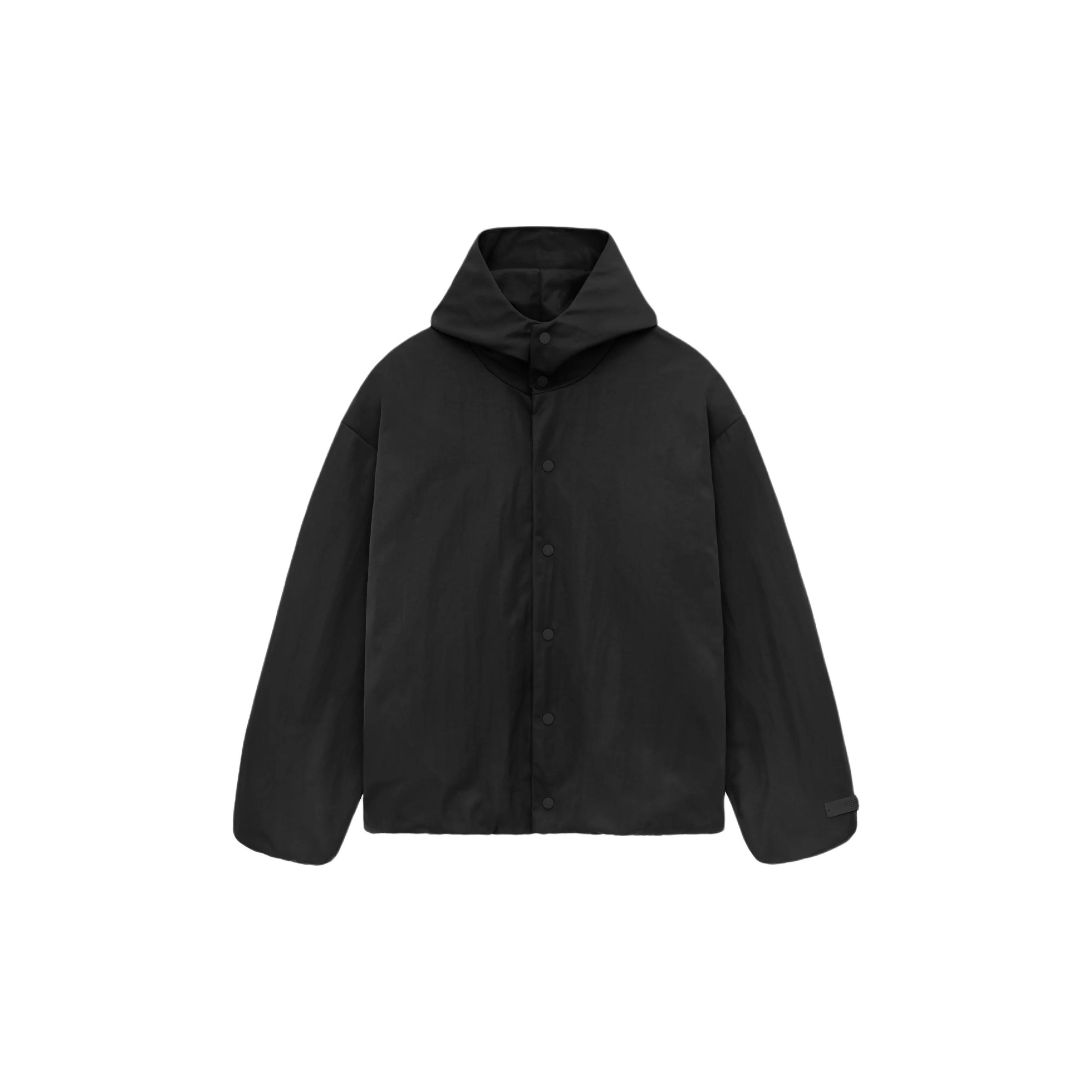 Fear of God Essentials Textured Nylon Hooded Coaches Jacket Fear of God Essentials Textured Nylon Hooded Coaches Jacket
