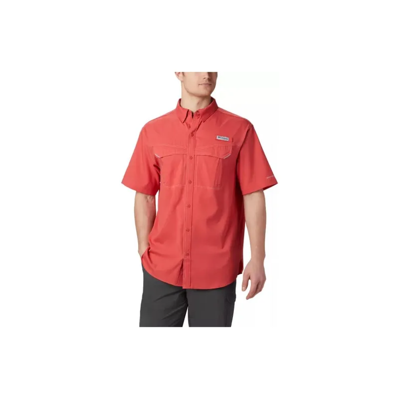 Columbia PFG Low Drag Offshore™ Short Sleeve Shirt Shirt Men's Sunset Red-2