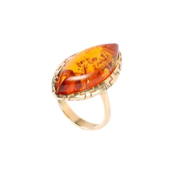 S&A Amber S925 Silver Rings Women's
