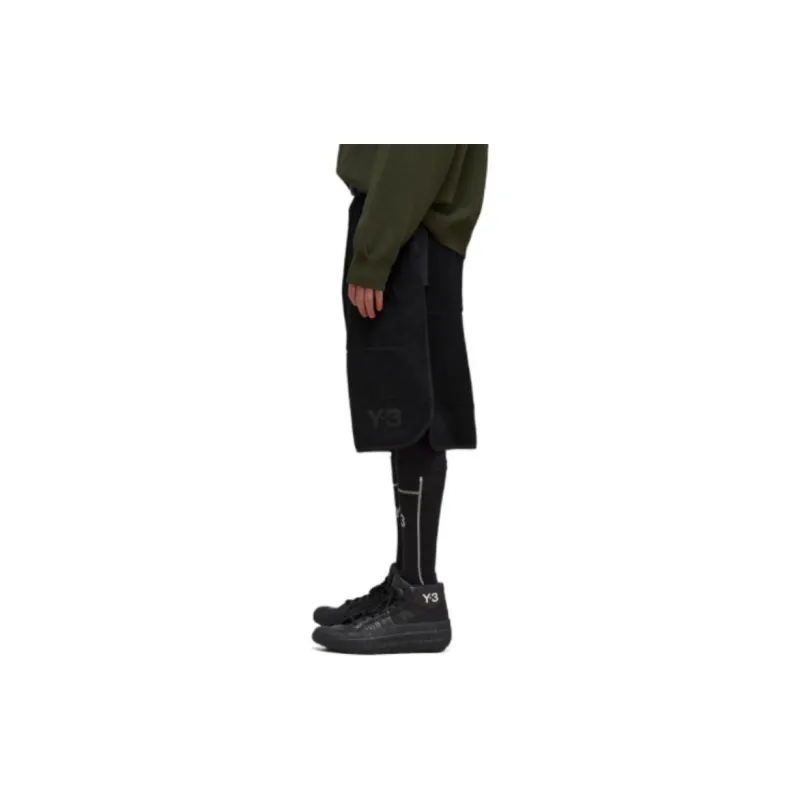 Y 3 Casual Shorts Men Black-3