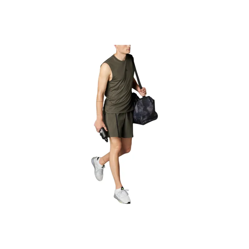 Adidas Tank Tops Men's Dark Olive Green/Black-1