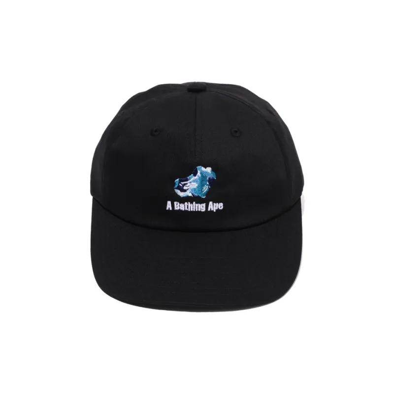A BATHING APE Logo embroidered Cotton Cap-1