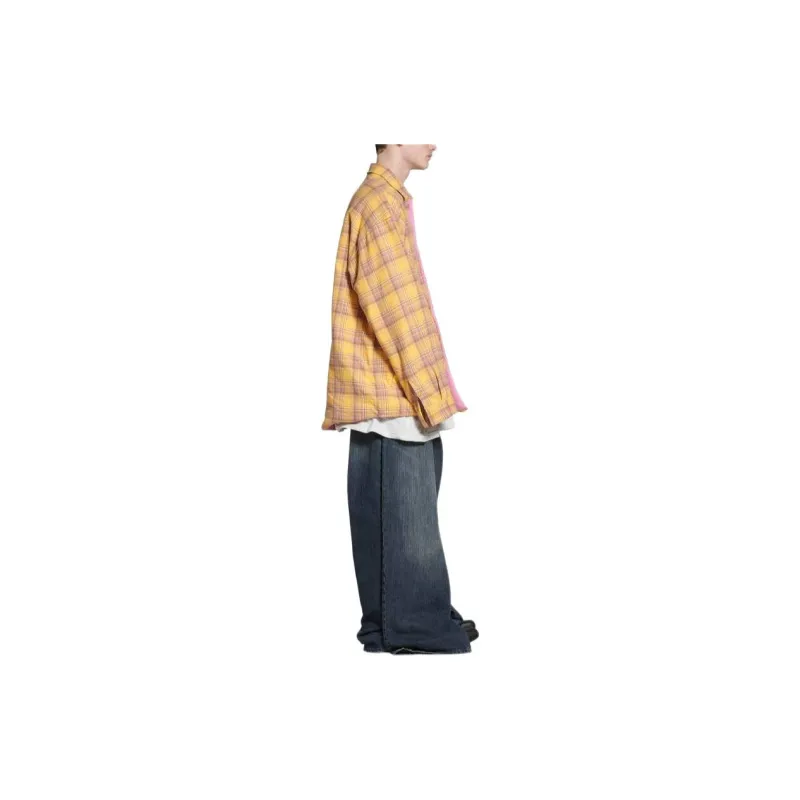 Balenciaga Shirt Loose Fit Men's Yellow-5